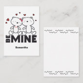 WEES MIJN - Cute Persoonlijke Moderne Valentijn  Notitiekaartje (Voorkant / Achterkant)