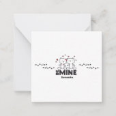 WEES MIJN - Cute Persoonlijke Moderne Valentijn  Notitiekaartje (Voorkant)