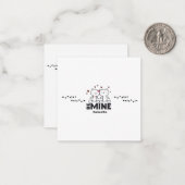 WEES MIJN - Cute Persoonlijke Moderne Valentijn  Notitiekaartje (Voorkant / Achterkant in situ)