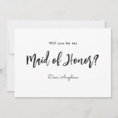 Wees mijn dienstmeisje van de uitnodiging voor het (Voorkant)