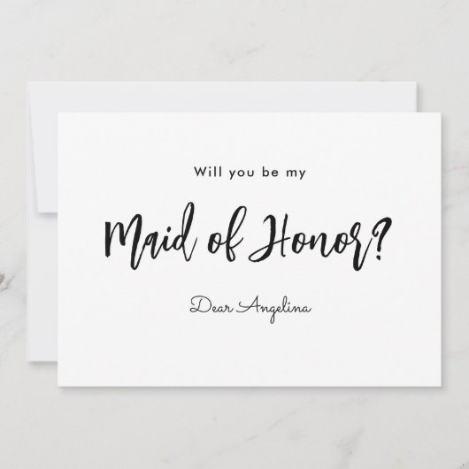 Wees mijn dienstmeisje van de uitnodiging voor het (Voorkant)