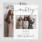 Wees mijn dienstmeisje van eervolle foto Moderne u Kaart (Voorkant / Achterkant)