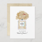 Wees mijn dienstmeisje van Honor Champagne Peony & (Voorkant / Achterkant)