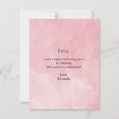 Wees mijn dienstmeisje van Honor Pink Peonies en K (Achterkant)