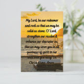 Wees mijn dominee Prayer Flat Wenskaart Kaart (Staand voorkant)