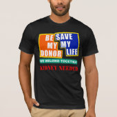 Wees mijn Donor Jigzaag T-shirt (Voorkant)