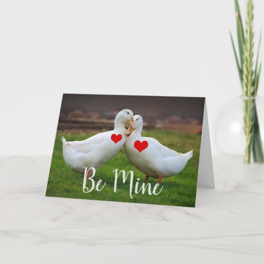 Wees mijn eend Valentijn Kaart (Voorkant)