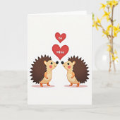 Wees Mijn Egelskaart Kaart (Gele Bloem)