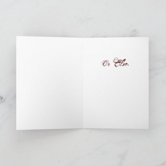 Wees mijn feestdagen kaart (Binnen)