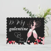  Wees mijn Galentine Kaart (Staand voorkant)