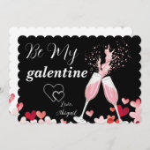  Wees mijn Galentine Kaart (Voorkant / Achterkant)