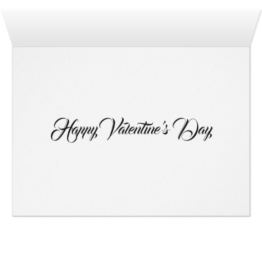 Wees mijn... Gelukkig Valentijnsdag (Binenzijde Horizontaal (Onderkant))