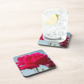 Wees mijn gelukkige Valentijn onder de blauwe heme Bier Onderzetter (Rechterzijde)