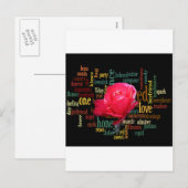 Wees mijn gelukkige Valentijn onder de blauwe heme Feestdagenkaart (Voorkant / Achterkant)