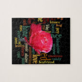 Wees mijn gelukkige Valentijn onder de blauwe heme Legpuzzel (Horizontaal)