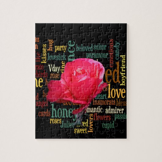 Wees mijn gelukkige Valentijn onder de blauwe heme Legpuzzel (Verticaal)