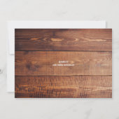 Wees mijn getuige | Rustieke landelijke bruidsmeis Kaart (Achterkant)