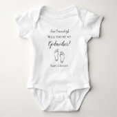 Wees mijn god Baby Feet Baby Bodysuit (Voorkant)