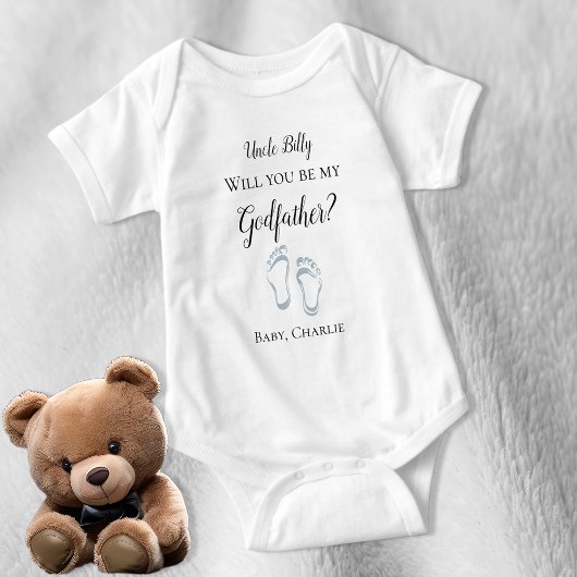 Wees mijn godfather Baby Feet Romper