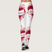 Wees mijn grappige Valentijn rode harten Leggings (Achterkant)