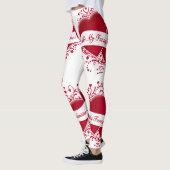 Wees mijn grappige Valentijn rode harten Leggings (Links)