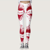Wees mijn grappige Valentijn rode harten Leggings (Voorkant)
