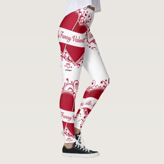 Wees mijn grappige Valentijn rode harten Leggings (Rechts)