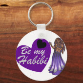 Wees mijn habibi Belly Dancer Sleutelhanger (Voorkant)