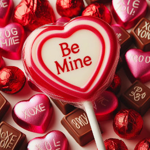 WEES MIJN HART LOLLYPOP VALENTIJN FEESTDAGENKAART