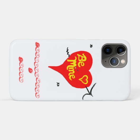 Wees mijn hart op Galaxy CUSTOMIZE NAMEN Case-Mate iPhone Case (Achterkant (horizontaal))