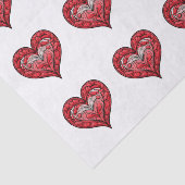 Wees mijn hart tissuepapier (Detail)