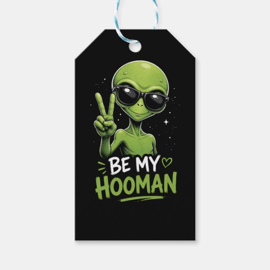 Wees Mijn Hooman 👽 Cadeaulabel (Voorkant)