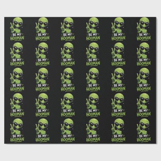 Wees Mijn Hooman 👽 Cadeaupapier (Vlak)