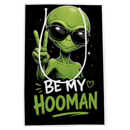 Wees Mijn Hooman 👽 Medium Cadeauzakje (Voorkant)