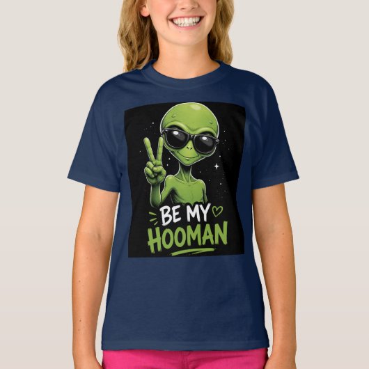 Wees Mijn Hooman 👽 T-shirt (Voorkant)