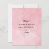 Wees mijn Jr. Bridesmaid Pink Peonies and Perfume  (Achterkant)