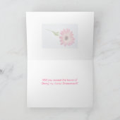 Wees mijn Junior bruidsmeisje - roze daisy Kaart (Binnen)
