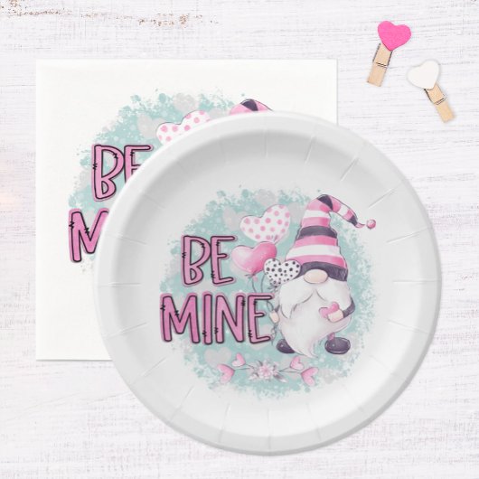 Wees Mijn Kabouter Valentijnsdag Papieren Bordje