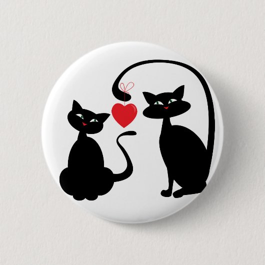 Wees mijn katten ronde button 5,7 cm (Voorkant)