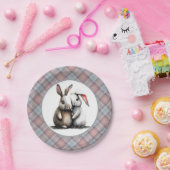 Wees mijn knuffelkonijn papieren bordje (Feest)