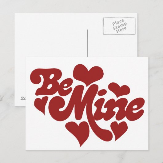 Wees mijn liefde briefkaart (Voorkant / Achterkant)