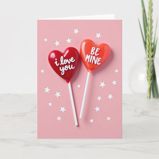 Wees Mijn Liefde Hartjes Kaart (Voorkant)