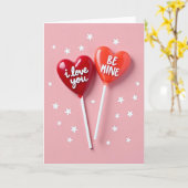 Wees Mijn Liefde Hartjes Kaart (Gele Bloem)