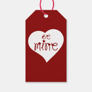 Wees Mijn Liefde Hartjes Valentijnsdag Gift Tag Cadeaulabel