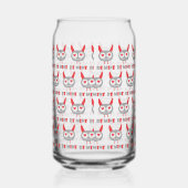 Wees mijn liefdesmonster blikvorm glas (Rechts)