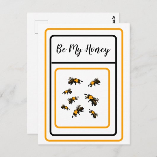 Wees mijn liefje briefkaart (Voorkant / Achterkant)