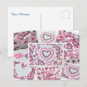 Wees mijn lieve Valentijn - met mooi suikerhart! Briefkaart (Voorkant / Achterkant)