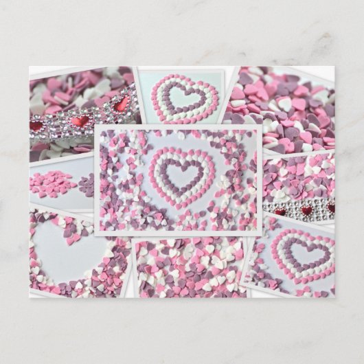 Wees mijn lieve Valentijn - met mooi suikerhart! Briefkaart (Voorkant)