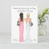 Wees mijn Maid of Honor Aankondiging (Staand voorkant)