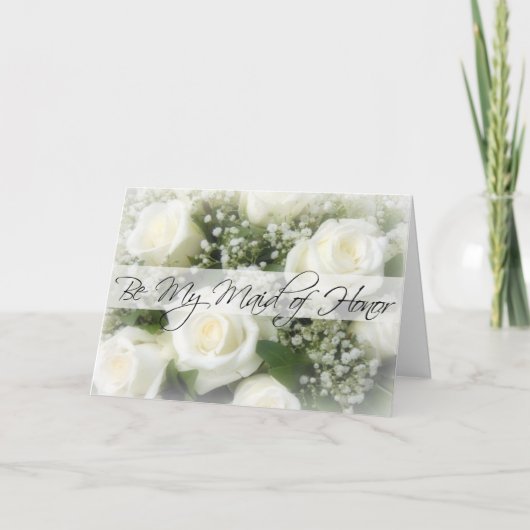 Wees mijn Maid of Honor-uitnodiging (Voorkant)